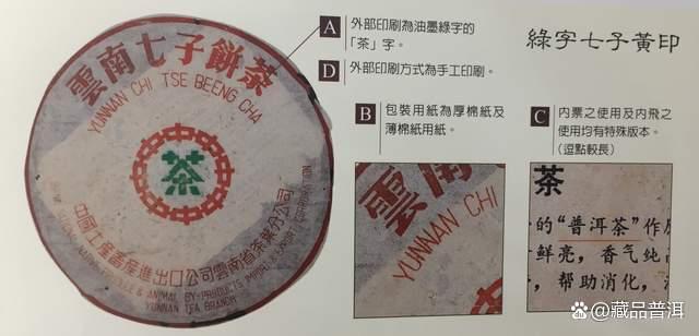 70年代初绿字黄印品鉴！黄印茶系年份最为久远，可谓茶中精品！