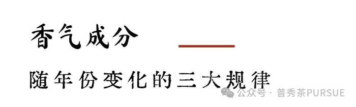 普洱熟茶香气成分随年份变化的科学解析 闻茶香识年份,真的?假的?