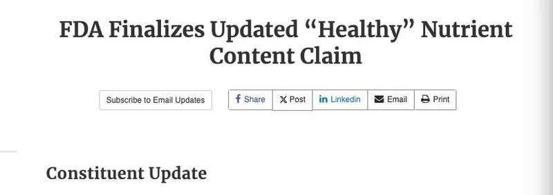 美国FDA更新"健康"标签规则 茶产品获准使用健康声明 美国FDA发布新规:茶及茶饮可在包装上标明“健康”声明