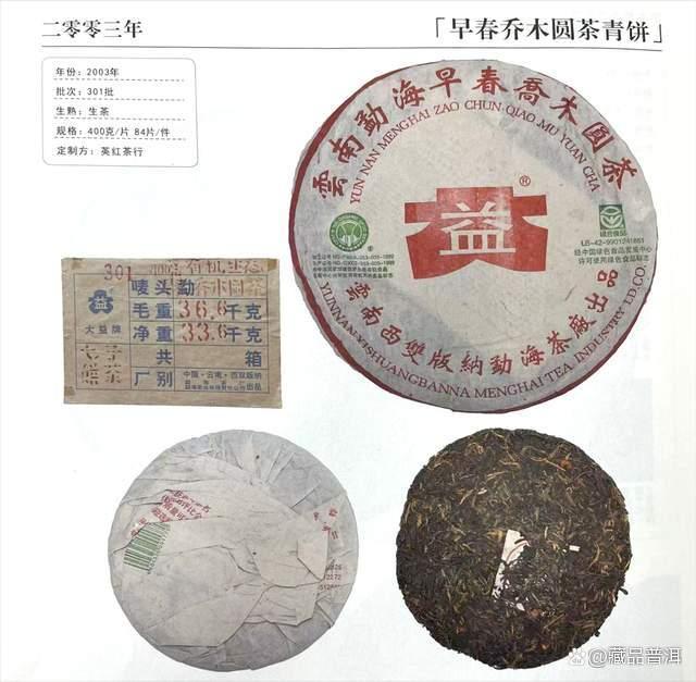 大益2003年早春乔木圆茶详解：经典版面与真伪鉴别