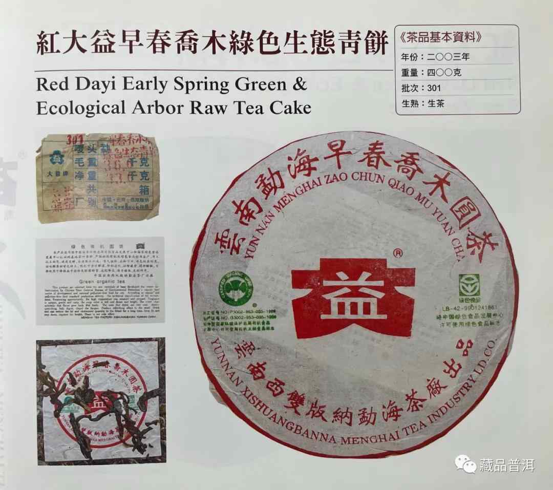 大益301早春乔木青饼：版本辨识与藏品价值解析
