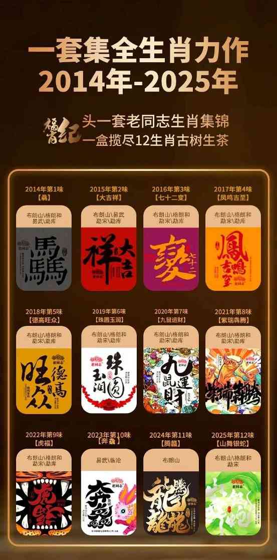 生肖茶文化:甄选古树茶品质传承百年匠心 还原本味见实力,老同志福肖纪新品