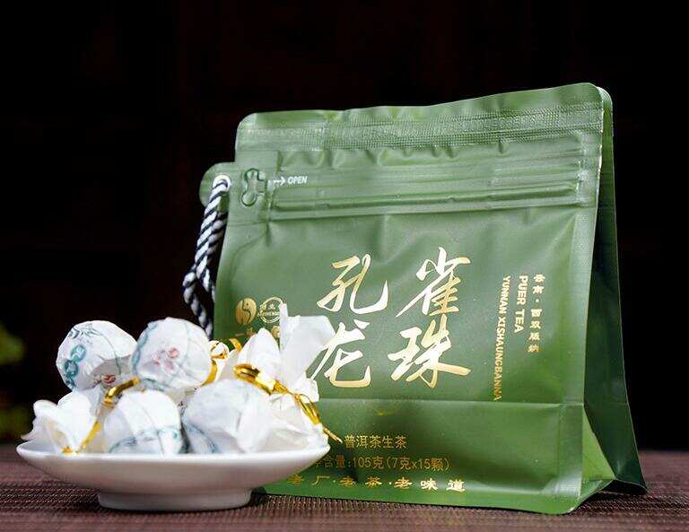 天地人茶厂 一头大象孔雀龙珠普洱生茶 天地人茶厂 一头大象孔雀龙珠普洱生茶