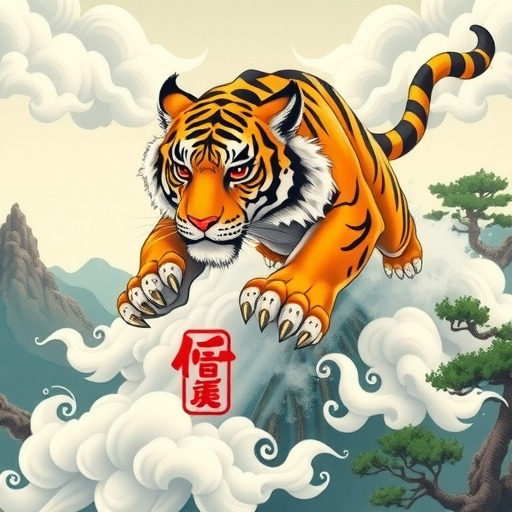 中茶吉幸牌商标，猛虎下山，气势如虹，究竟有何寓意？
