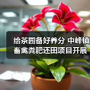 给茶园备好养分 中峰镇畜禽粪肥还田项目开展