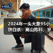 2024年一头大象95小饼白茶：高山陈料，岁月沉淀（图1）
