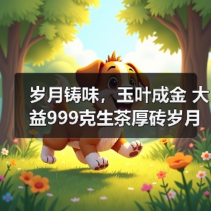 岁月铸味,玉叶成金 大益999克生茶厚砖岁月陈金开启质感好礼(图1) 岁月铸味,玉叶成金 大益999克生茶厚砖岁月陈金开启质感好礼(图1)