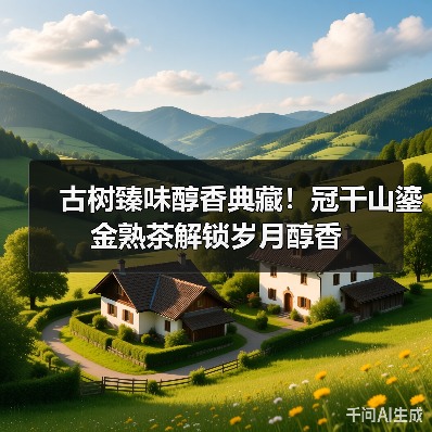古树臻味醇香典藏!冠千山鎏金熟茶解锁岁月醇香(图2) 古树臻味醇香典藏!冠千山鎏金熟茶解锁岁月醇香(图2)