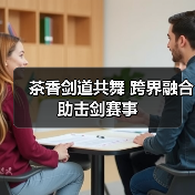 茶香剑道共舞 跨界融合助击剑赛事(图2) 茶香剑道共舞 跨界融合助击剑赛事(图2)