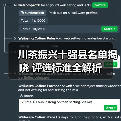 川茶振兴十强县名单揭晓 评选标准全解析（图2）
