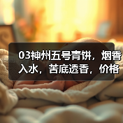 03神州五号青饼,烟香入水,苦底透香,价格回归理性(图2) 03神州五号青饼,烟香入水,苦底透香,价格回归理性(图2)