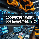 2006年7581熟茶砖,1998年老料压制,在熟茶圈里名气 2006年7581熟茶砖,1998年老料压制,在熟茶圈里名气