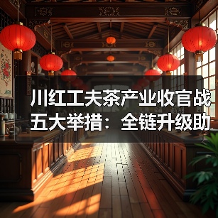 川红工夫茶产业收官战五大举措:全链升级助推产值破百亿(图1) 川红工夫茶产业收官战五大举措:全链升级助推产值破百亿(图1)